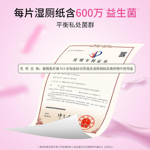 洁比兔益生菌湿厕纸独立包装便携式女性私处专用 商品图2