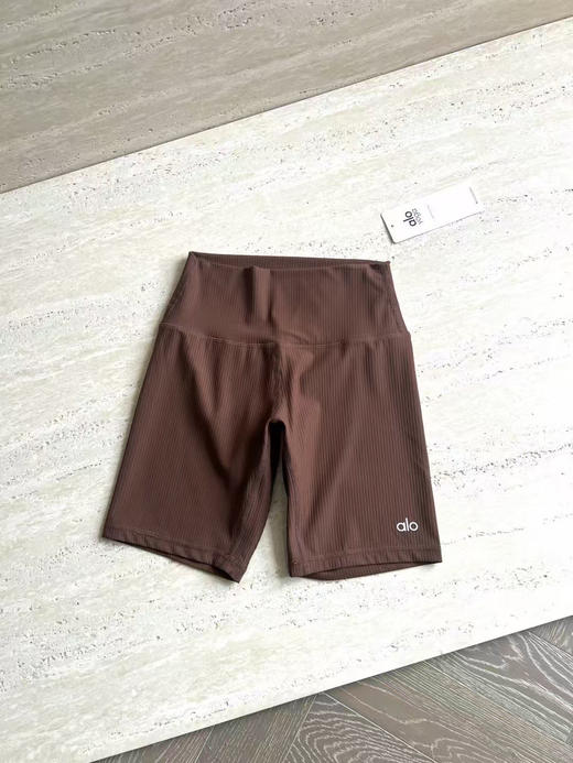原单正品 Alo Yoga Seamless Ribbed Favorite Short 5寸螺纹运动瑜伽短裤，四个色
尺码S M L 商品图7