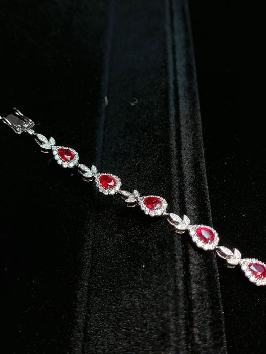 3.62ct刻面红宝石手链 商品图2
