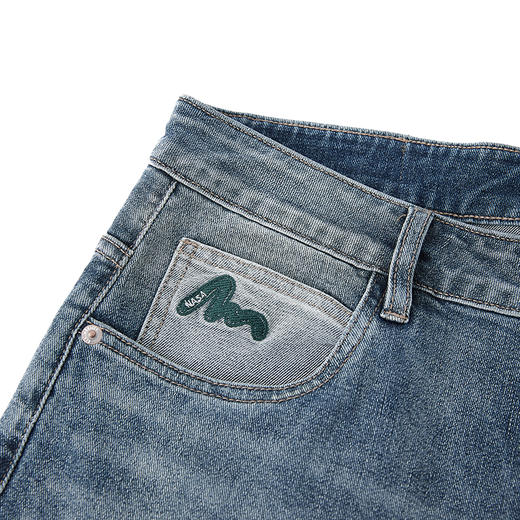 【断码清仓】HX 春秋季水洗萝卜牛仔长裤字母点缀S201511059101 商品图8