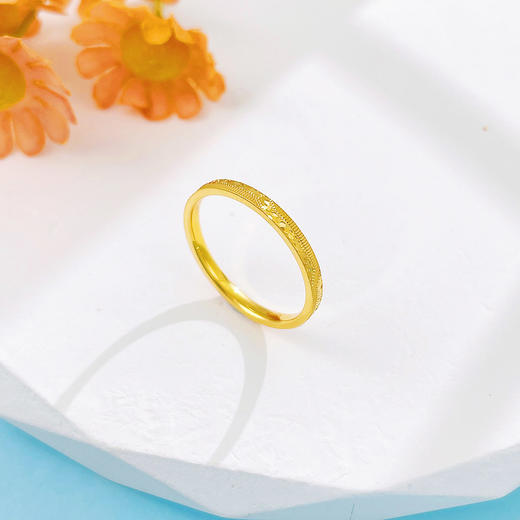 【限时克减150元】足金999 #碎碎冰 5G黄金实心戒指CNC碎碎冰条戒(BE5GJZ00080)（预售产品下单后不退款不退货不换货不补差价）（预售产品下单后不退款不退货不换货不补差价） 商品图1
