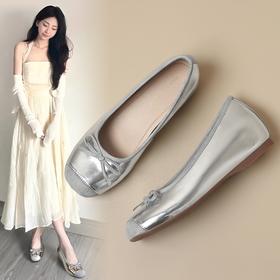 ZHR浅口单鞋女2025新款夏季超火绝美气质蝴蝶结内增高跟鞋AH602M