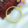 【限时克减150元】足金999.9 古法空心固口手镯光圈素圈古法手镯轮胎手镯（面宽约5.8-6.2mm，厚约3.4mm）(AVGFSZ00031-01) 商品缩略图2