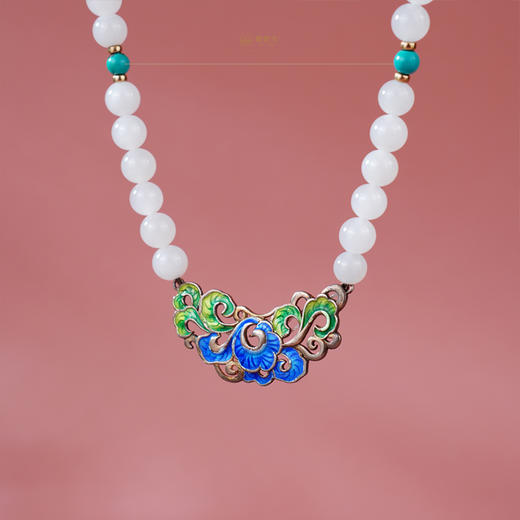 新疆国玉盟世玉【玉韵绮彩】白玉项链【带证书·顺丰物流】 商品图1