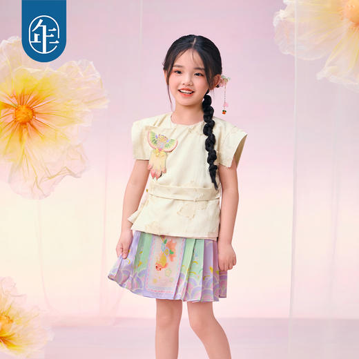 【年衣】童装女童新中式唐装外套女孩2025夏季新款儿童国风金玉年年外套 商品图1