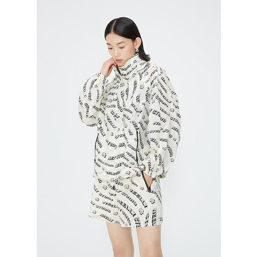 NEELLY纳俪商场同款夏新款时尚印花衬衫阔腿裤套装女百搭两件套N25044Z04574 商品图2