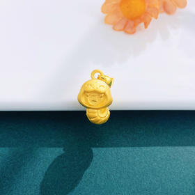足金 #生肖 #蛇年新品 #招财进宝 【精品】3D硬金空心咬钱蛇宝宝吊坠(AR3DDZ00221)（预售产品下单后不退款不退货不换货不补差价）（预售产品下单后不退款不退货不换货不补差价）