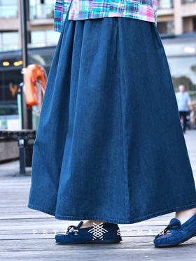 PETIT SCHAN小闪 CLO#786 windancer 风舞者 莱赛尔打揽轻薄牛仔半身裙