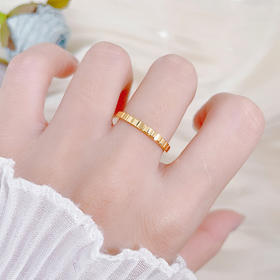 【限时克减150元】足金999 5G黄金实心镜面金固口巧克力圈戒(BE5GJZ00049)预售产品下单后不退款不退货不换货不补差价