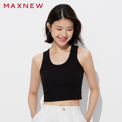 【背心】休闲U领短款背心 1P2221402 商品图4