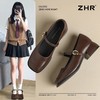ZHR则则方头玛丽珍鞋女2025新款法式温柔单鞋复古小皮鞋浅口女鞋 商品缩略图1