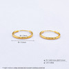 【限时克减150元】足金999 5G黄金空心光面素圈耳圈(BE5GES00042)预售产品下单后不退款不退货不换货不补差价 商品缩略图2