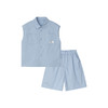 笛莎千与2025夏新款男童休闲无袖衬衫短裤套装 商品缩略图4