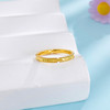 【限时克减150元】足金999 #CNC 5G黄金实心CNC间隔圈戒女戒(BE5GJZ00077)（预售4-7天发货，一经下单不支持退款）预售产品下单后不退款不退货不换货不补差价 商品缩略图1