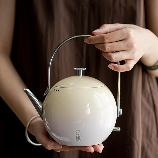 【高颜值烧水壶】己颜2025新款烧水壶泡茶专用小型家用高颜值304不锈钢电热水壶 商品图0