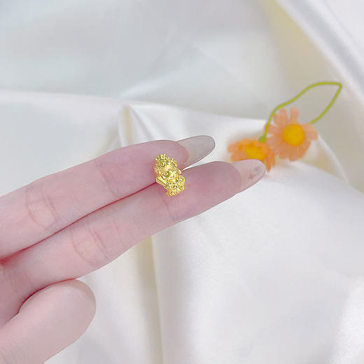 【限时7.5折】【定价黄金】足金 #生肖 无氰5D空心生肖本命守护佛转运珠护佑Diy手串编绳配件(U5DSC00279)（预售产品下单后不退款不退货不换货不补差价 商品图3