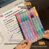 【6支12色装】双色荧光笔创意高颜值粗头学生手账绘画标记清洁剂套装 商品缩略图6