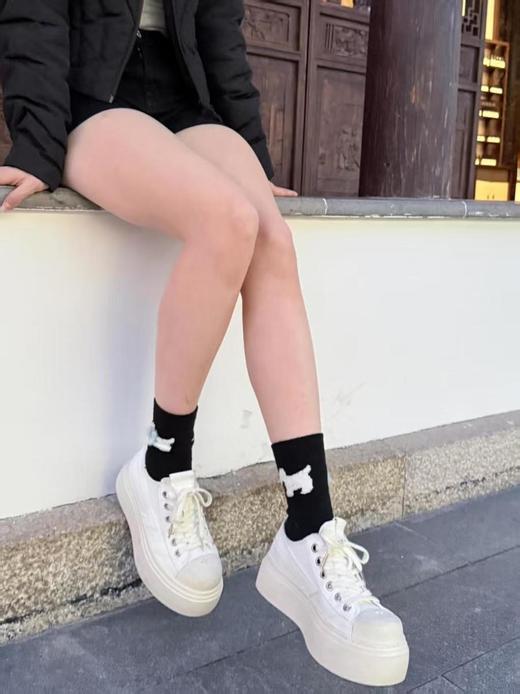 SMFK牛皮革COMPASSMETEORROVE流星低帮板鞋厚底十字花休闲鞋（HC） 商品图5