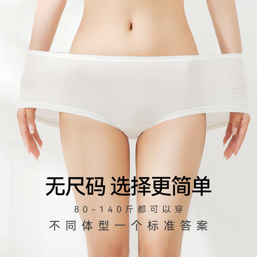 工厂直销 | 夏季女士内裤 莫代尔/长绒棉 裸感无痕 抗菌舒适 不勒腰不夹臀 独立包装 商品图3