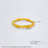 【限时克减150元】足金999.9 #平安 #复古风 古法实心国潮古风雅竹平安竹节戒指圈戒（面宽约2-2.4mm）(AIGFJZ00278)（预售产品下单后不退款不退货不换货不补差价 商品缩略图3
