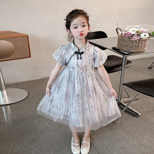 女童新中式汉服 2025新款夏季国风夏装连衣裙 商品图4