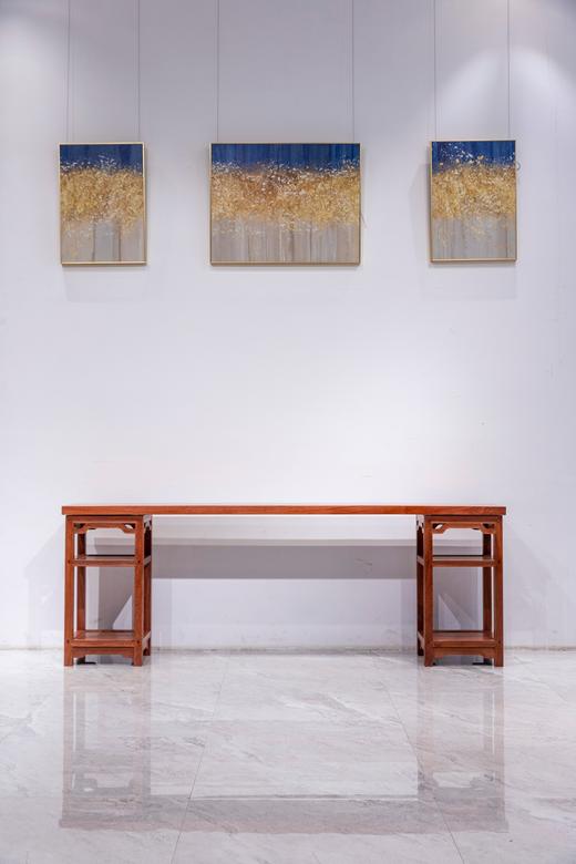 红桥红  家具严选  缅甸花梨(大果紫檀）  【238一块玉架几案】 商品图0