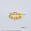 【限时克减150元】足金999.9 #复古风 【精品】镂空招财铜钱造型金币镜面金固口圈戒女戒(AIJZ00143)（预售产品下单后不退款不退货不换货不补差价 商品缩略图4