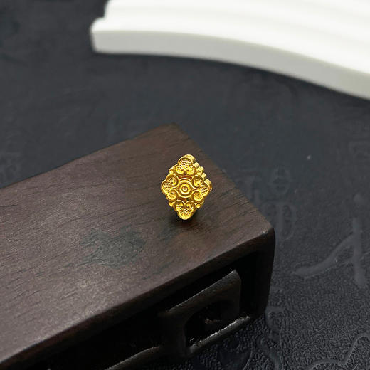 【限时7.5折】【定价黄金】足金999 古法空心如意背云手串配件Diy手串配件(AKGFSC00771)（特殊产品下单后不退款不退货不换货不补差价）（特殊产品下单后不退款不退货不换货不补差价） 商品图1