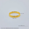 足金999.9 【精品】空心固口戒指亮面光面素圈戒指条戒（面宽约2.9-3.3mm）(AIJZ00141-1) 商品缩略图3