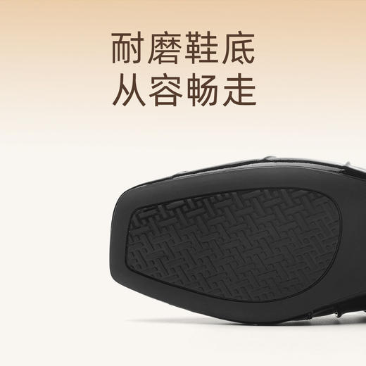 信诺真皮舒适包头半拖鞋女2025夏新款法式轻便一脚蹬玛丽珍凉拖鞋X5C031-70 商品图3