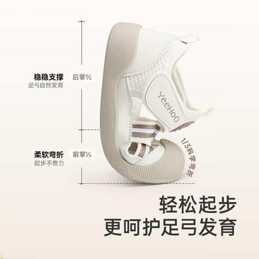 英氏儿童鞋夏季透气婴幼儿凉鞋软底防滑小宝宝学步鞋网面儿童凉鞋 商品图2