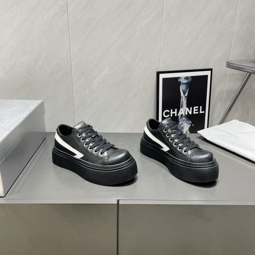 SMFK牛皮革COMPASSMETEORROVE流星低帮板鞋厚底十字花休闲鞋（HC） 商品图4