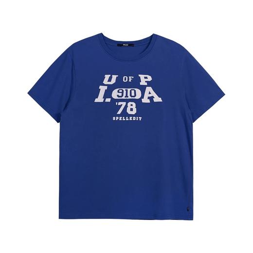 SPELLEDIT2025夏季新品学院风T恤复古印花设计感百搭短袖上衣女 商品图5