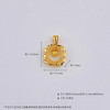 【限时7.5折】【定价黄金】足金999 5G黄金镂空绕线几何形吊坠（不含链子）(5GDZ00548)（预售产品下单后不退款不退货不换货不补差价） 商品缩略图4