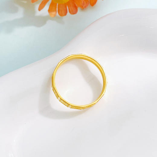 【限时克减150元】足金999 #固口戒指 #小红书 5G黄金空心爆款麻将戒指固口圈戒(AG5GJZ00351)预售产品下单后不退款不退货不换货不补差价 商品图4