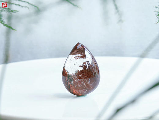 【朱颜灵纱】红幽灵水晶吊坠 配精美挂绳 商品图4