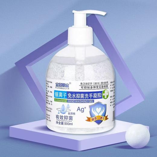酒精免洗抑菌凝胶 宜景丽家500毫升 免洗手消毒抑菌凝胶 商品图2