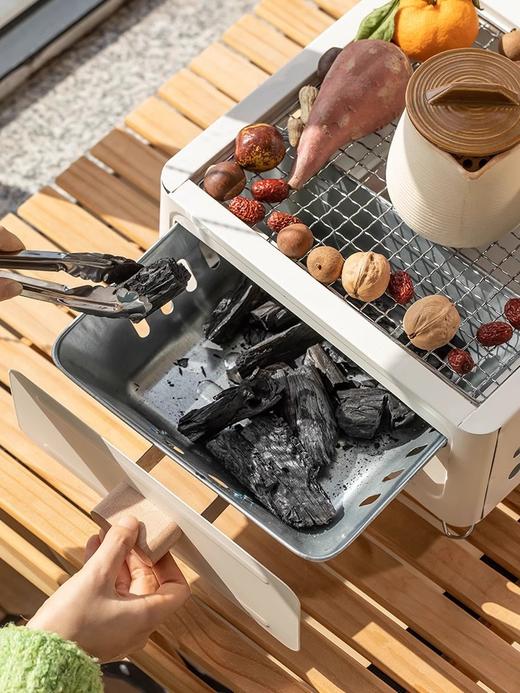 【一炉多用！可煮可烤】方形烧烤炉户外庭院烤炉炭火碳烤烧烤架围炉煮茶的炉户外露营炊具。ry 商品图1