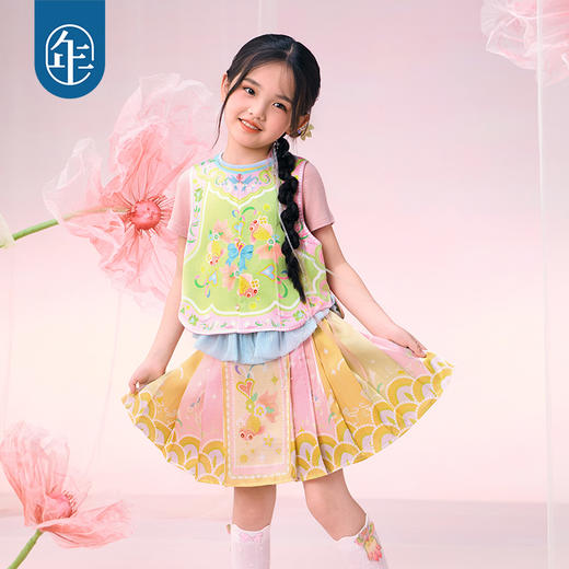 【年衣】童装女童2025新款儿童国风中式如鱼得水中式马甲 商品图2