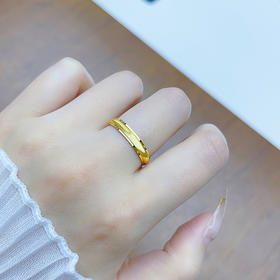 【限时克减150元】足金999 #固口戒指 #CNC 5G黄金实心固口戒指光圈戒指素圈戒指固口圈戒（面宽约3.2-3.6mm）(BE5GJZ00116)预售产品下单后不退款不退货不换货不补差价