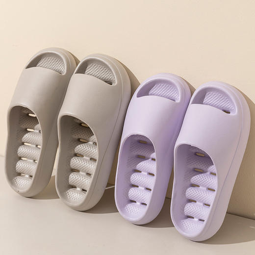 【为浴而生 告别积水 29.9任选2件】浴室漏水拖鞋防滑防臭夏季eva拖鞋室内居家洗澡拖鞋酒店拖鞋 商品图3