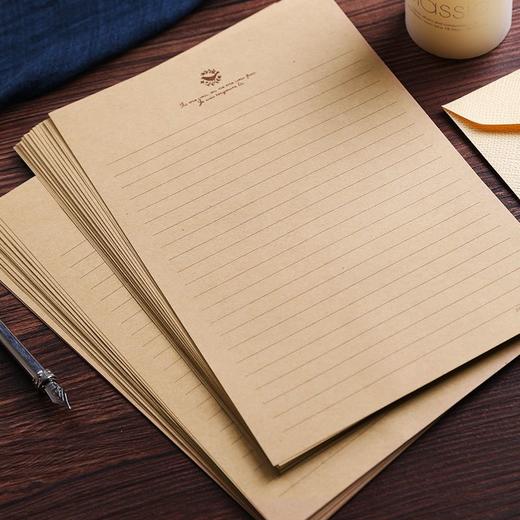 复古欧式花边信纸手账牛皮纸信纸 商品图0