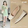 ZHR则则真皮蝴蝶结单鞋2025新款气质百搭软底一脚蹬豆豆鞋ins女鞋 商品缩略图1