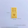 【限时克减128元】【2克】足金999.9 #520快乐 2g实心爱你爱财风生水起工艺金条双向奔富双熊捧爱心攒金金条（配亚克力盒）(AVJT00026-02)（预售产品下单后不退款不退货不换货不补差价 商品缩略图5