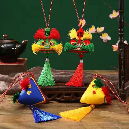 【买一送一❗虎头刺绣挂件香囊】草本植物填充，驱蚊驱虫，精梳棉芳香通窍，端午节粽子香包挂件随身艾草挂饰项链挂脖香囊QQ 商品图0