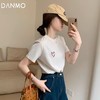 「99任选三件，单拍不发，自行设置满减」DANMO纯棉重工刺绣T，耐磨耐穿抗起球， 宽松显瘦（3-5天发货） 商品缩略图0