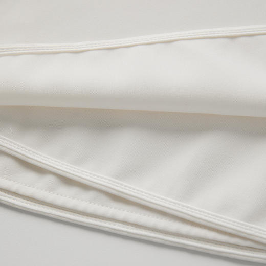 ROMI STUDIO“轻礼服”斜纹轻薄西装料立体剪裁挂脖白色背心D3220 商品图9