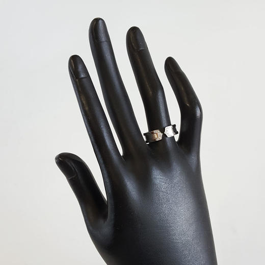 【定制款】AU750白金简约时尚群镶定制款54号开口钻石戒指女士现售价：6180！080425TJ31 商品图7