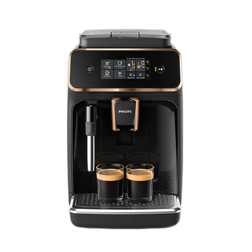 PHILIPS飞利浦黑珍珠Plus奶泡研磨一体意式全自动咖啡机（EP2124） 商品图1