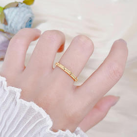 【限时克减150元】足金999 5G黄金实心镜面金固口CNC仿钻圈戒(BE5GJZ00052)（预售产品下单后不退款不退货不换货不补差价